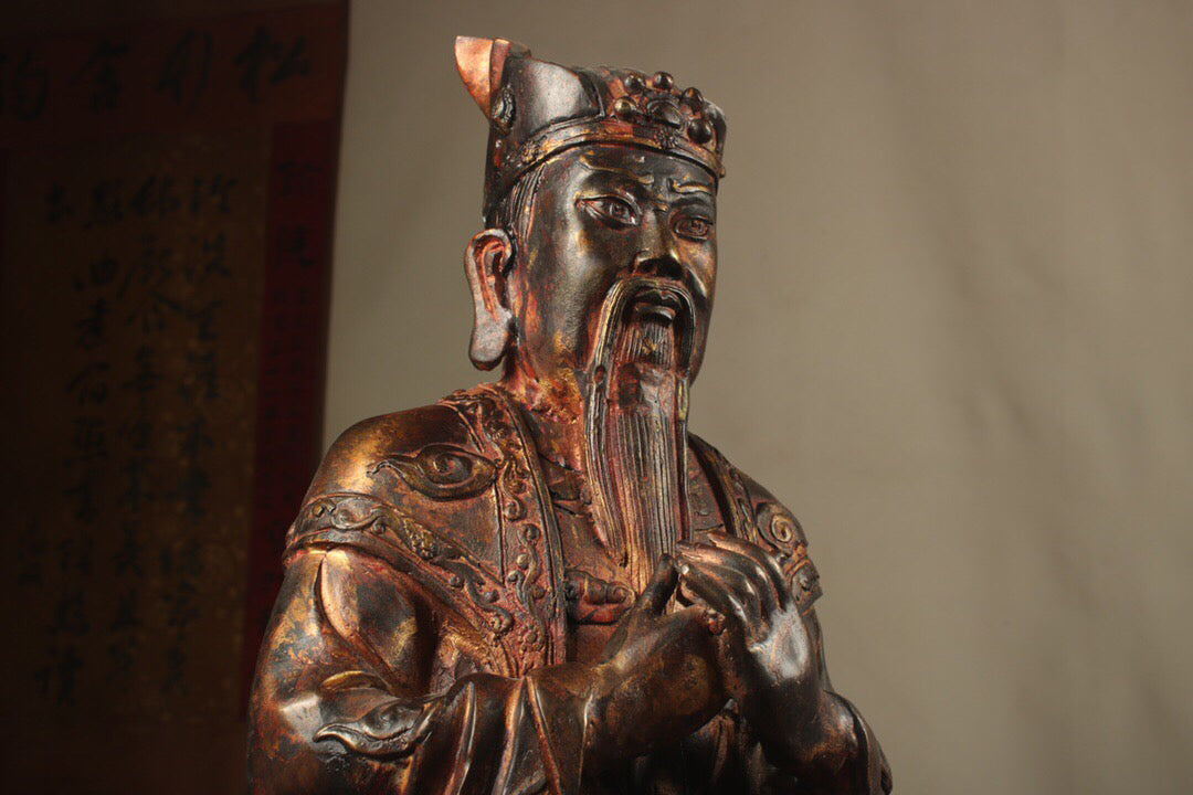 Chinese antique pure copper Buddha statue