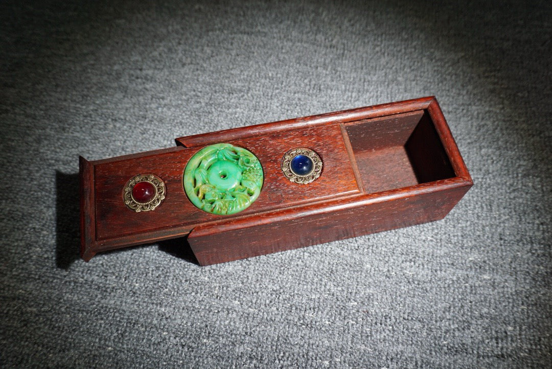 Chinese antique rosewood sliding box