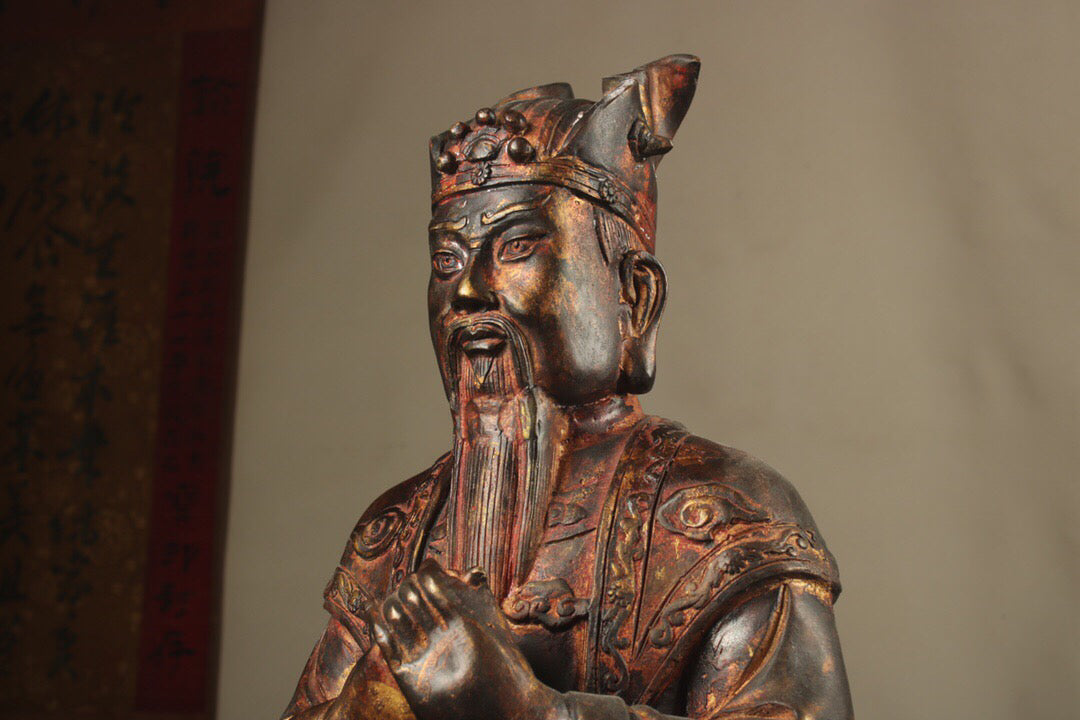Chinese antique pure copper Buddha statue