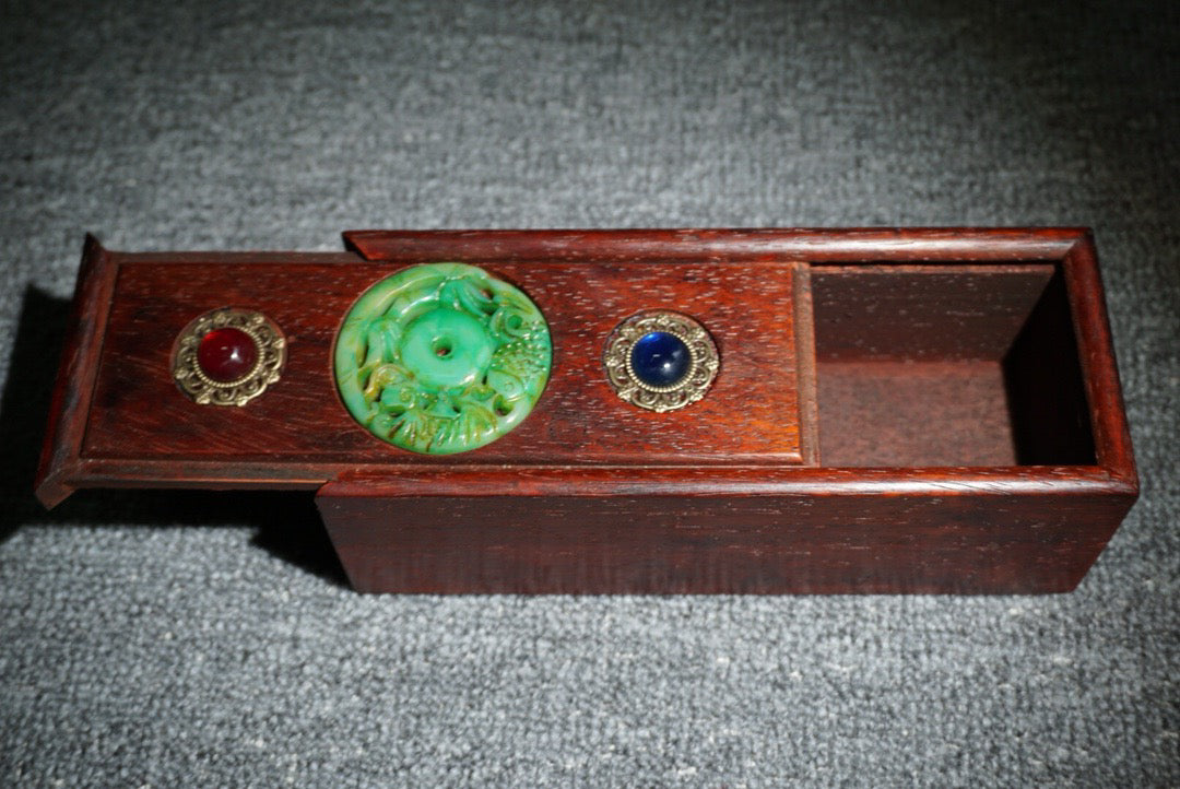 Chinese antique rosewood sliding box