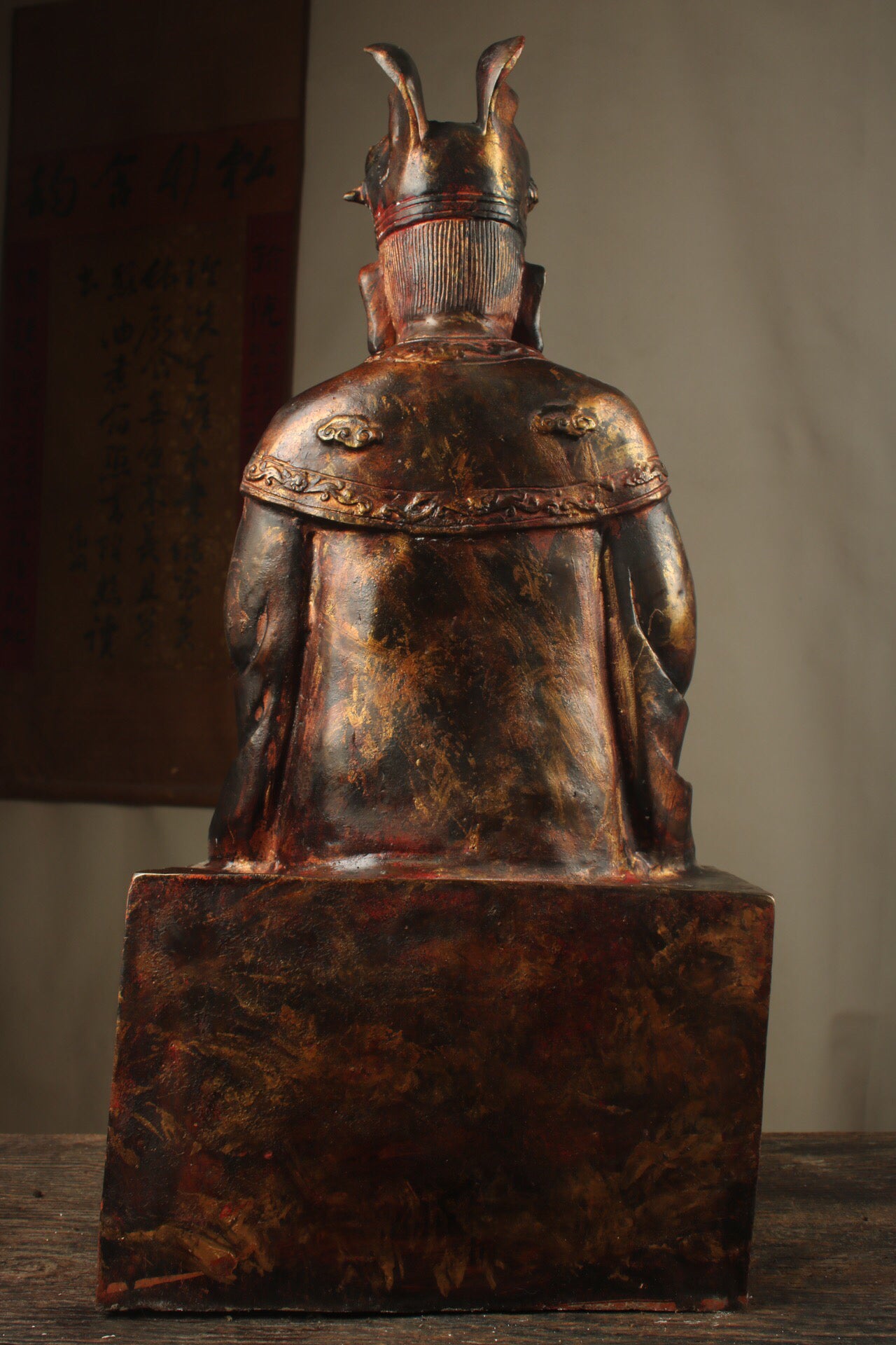 Chinese antique pure copper Buddha statue