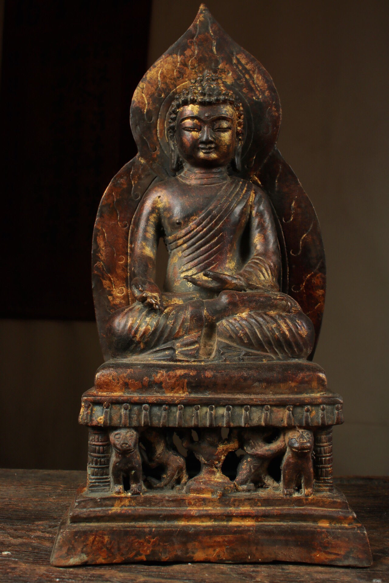 Chinese antique pure copper Buddha statue