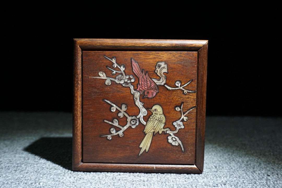 Chinese antique rosewood sliding box