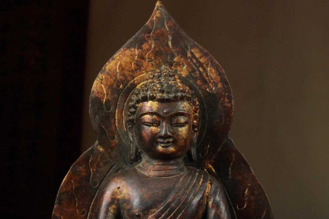 Chinese antique pure copper Buddha statue