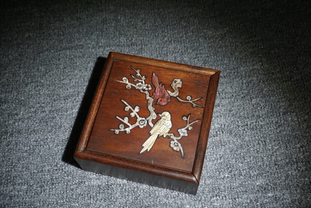 Chinese antique rosewood sliding box