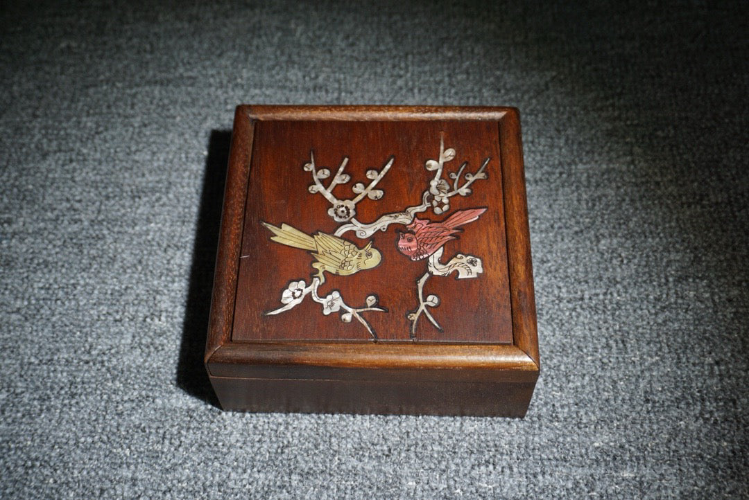 Chinese antique rosewood sliding box