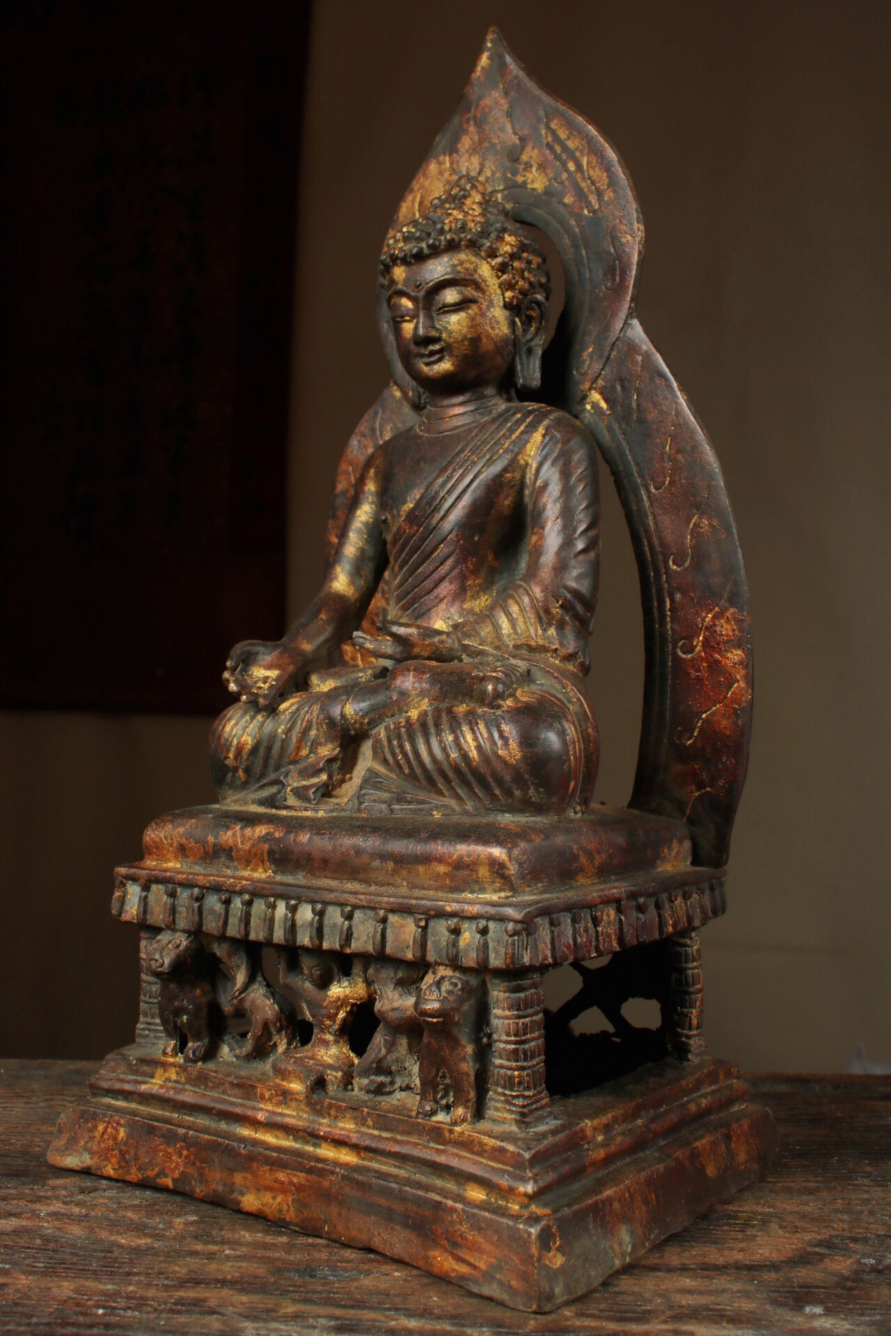 Chinese antique pure copper Buddha statue