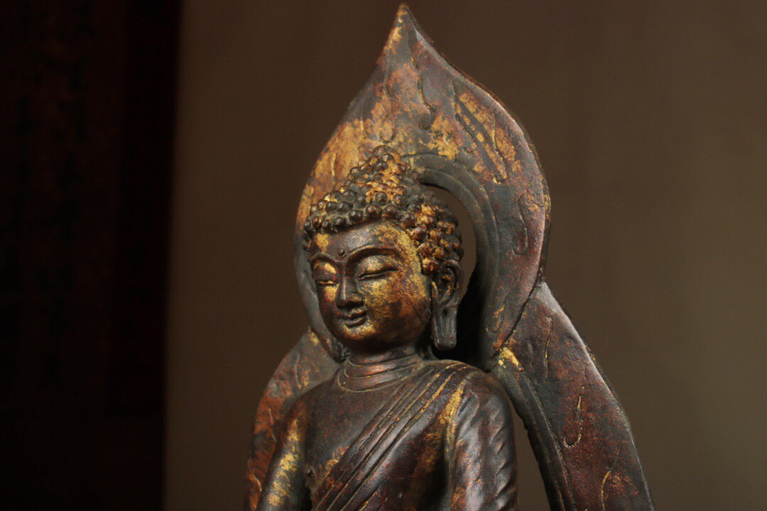 Chinese antique pure copper Buddha statue
