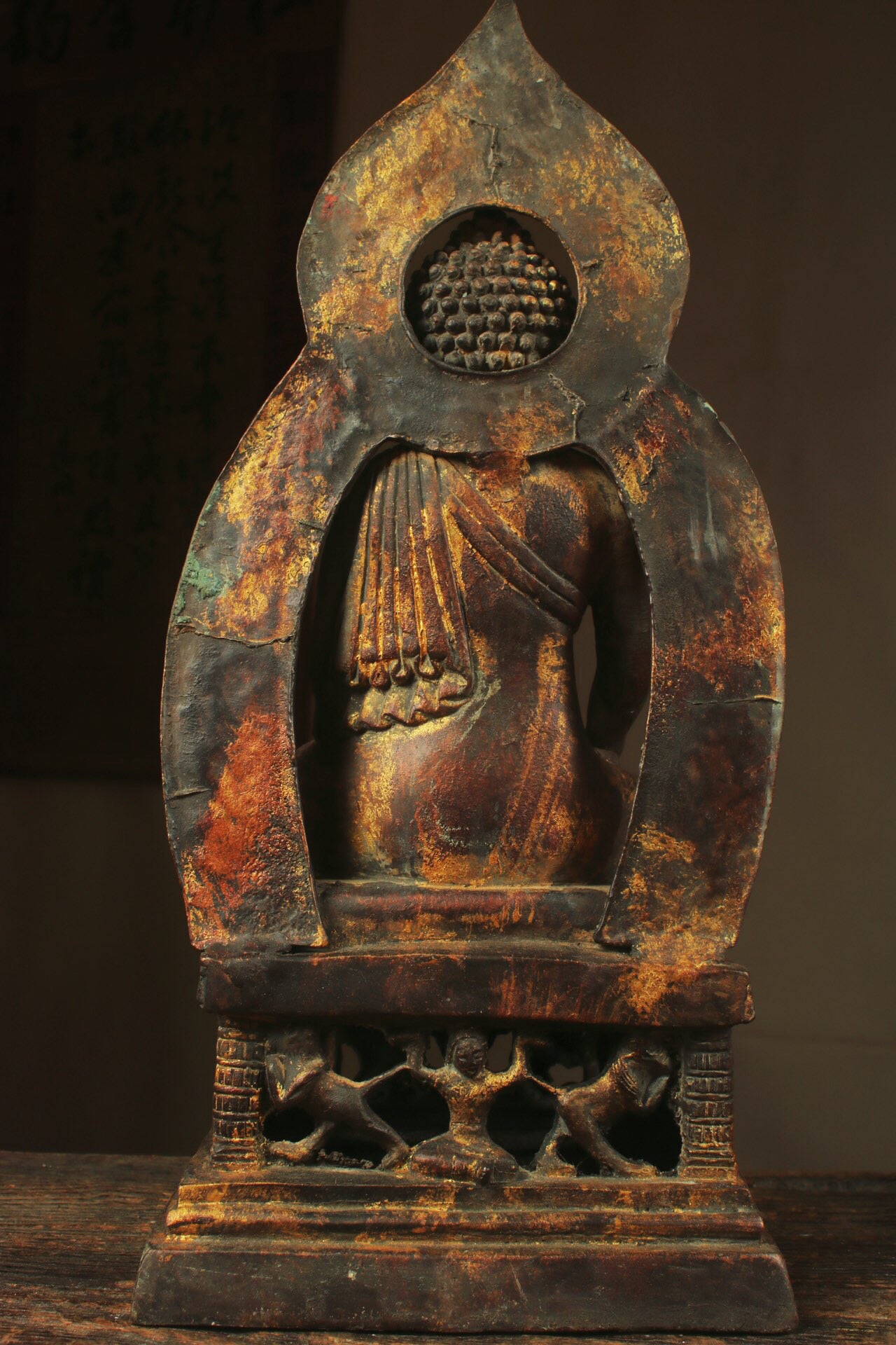 Chinese antique pure copper Buddha statue