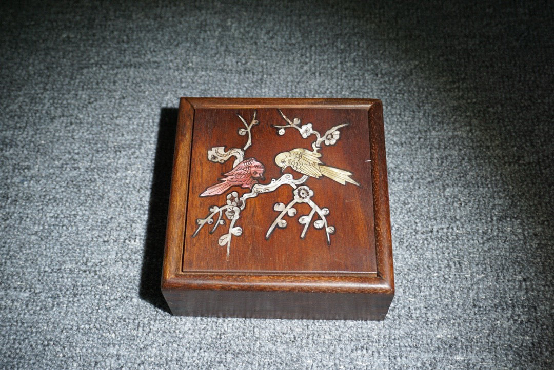 Chinese antique rosewood sliding box