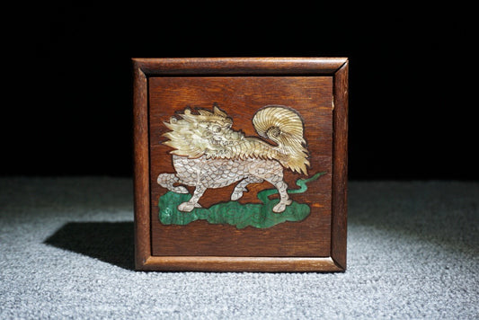 Chinese antique rosewood sliding box