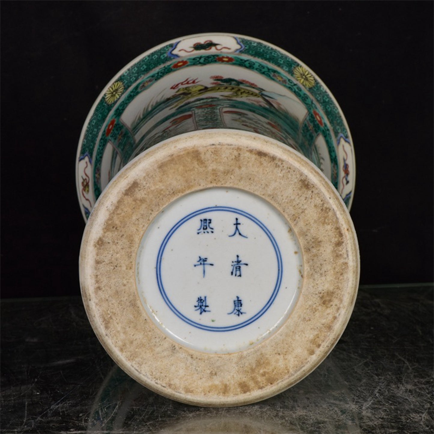 Chinese Antique Colorful Character Story Pattern Flower Drum