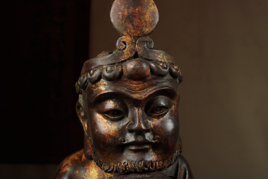Chinese antique pure copper Bodhidharma Patriarch