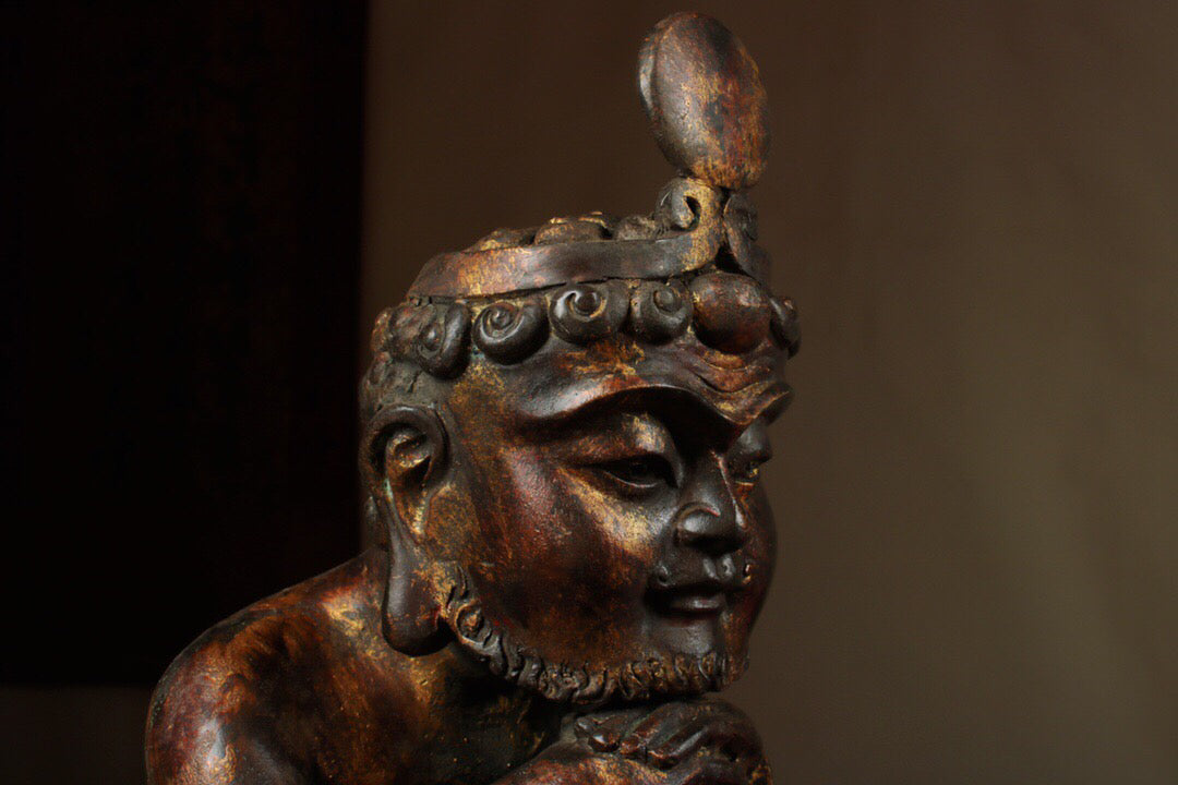 Chinese antique pure copper Bodhidharma Patriarch