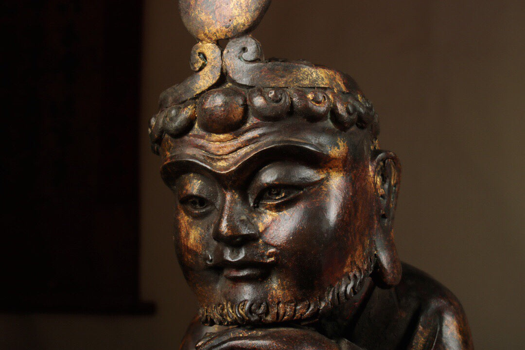 Chinese antique pure copper Bodhidharma Patriarch