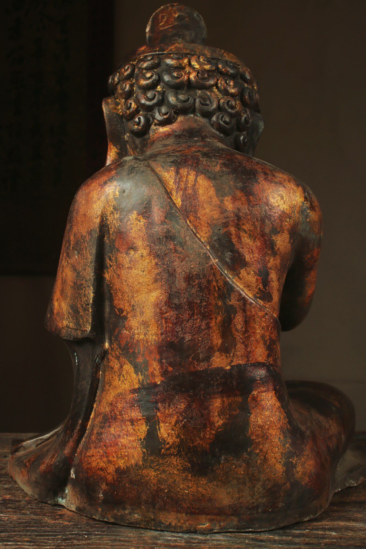 Chinese antique pure copper Bodhidharma Patriarch