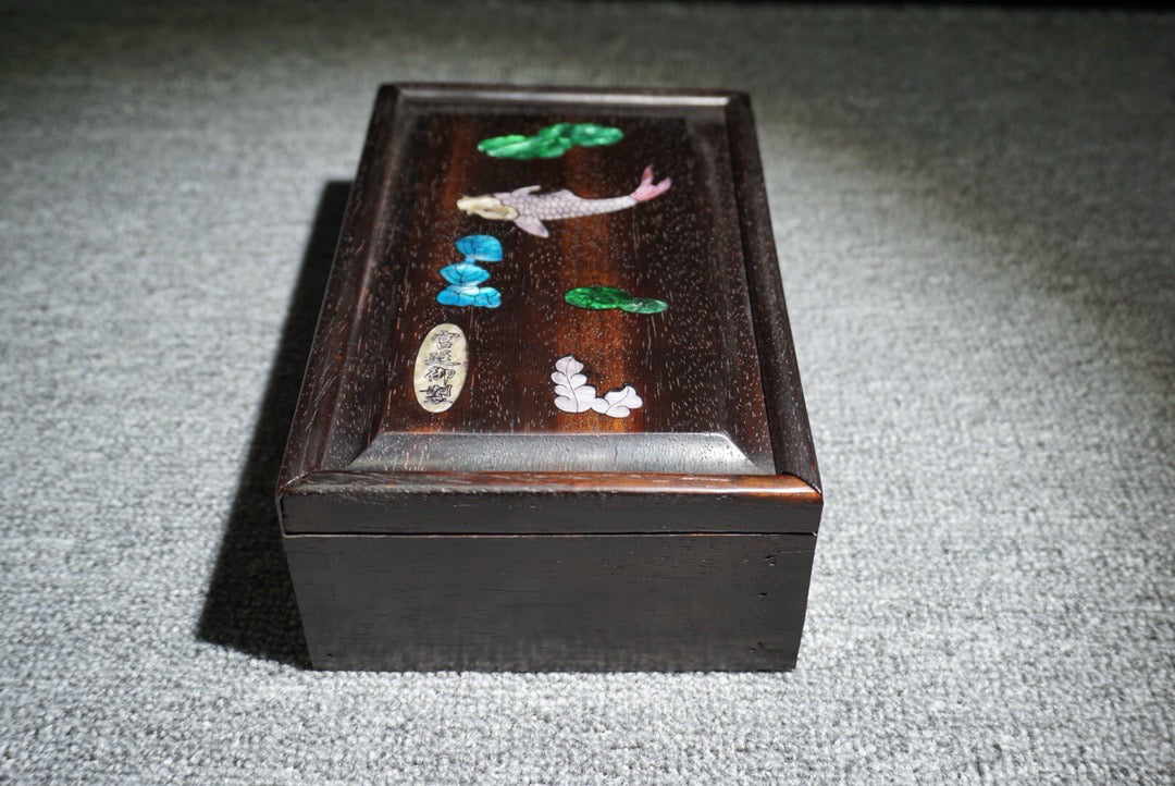 Chinese antique rosewood sliding box