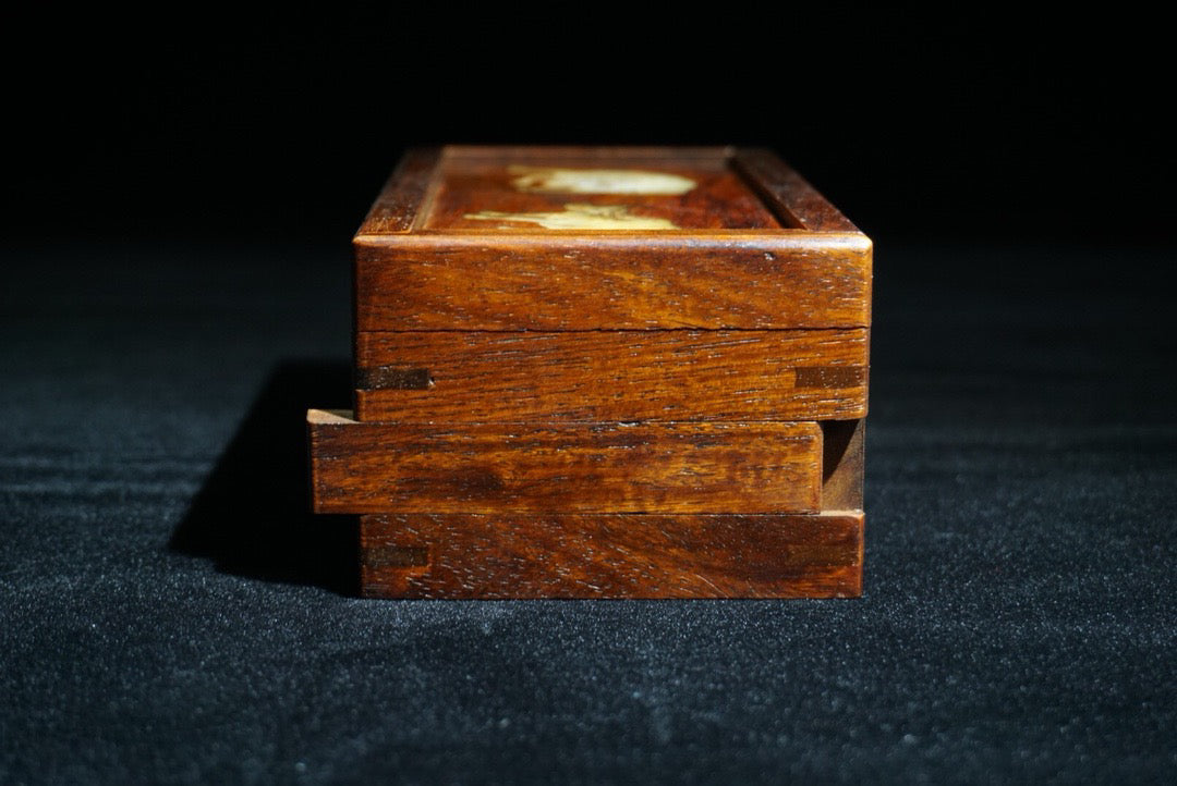 Chinese antique rosewood mechanism box