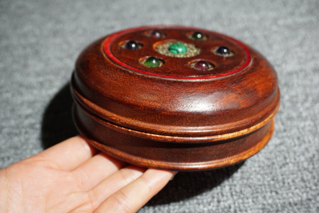 Chinese antique rosewood jewelry box