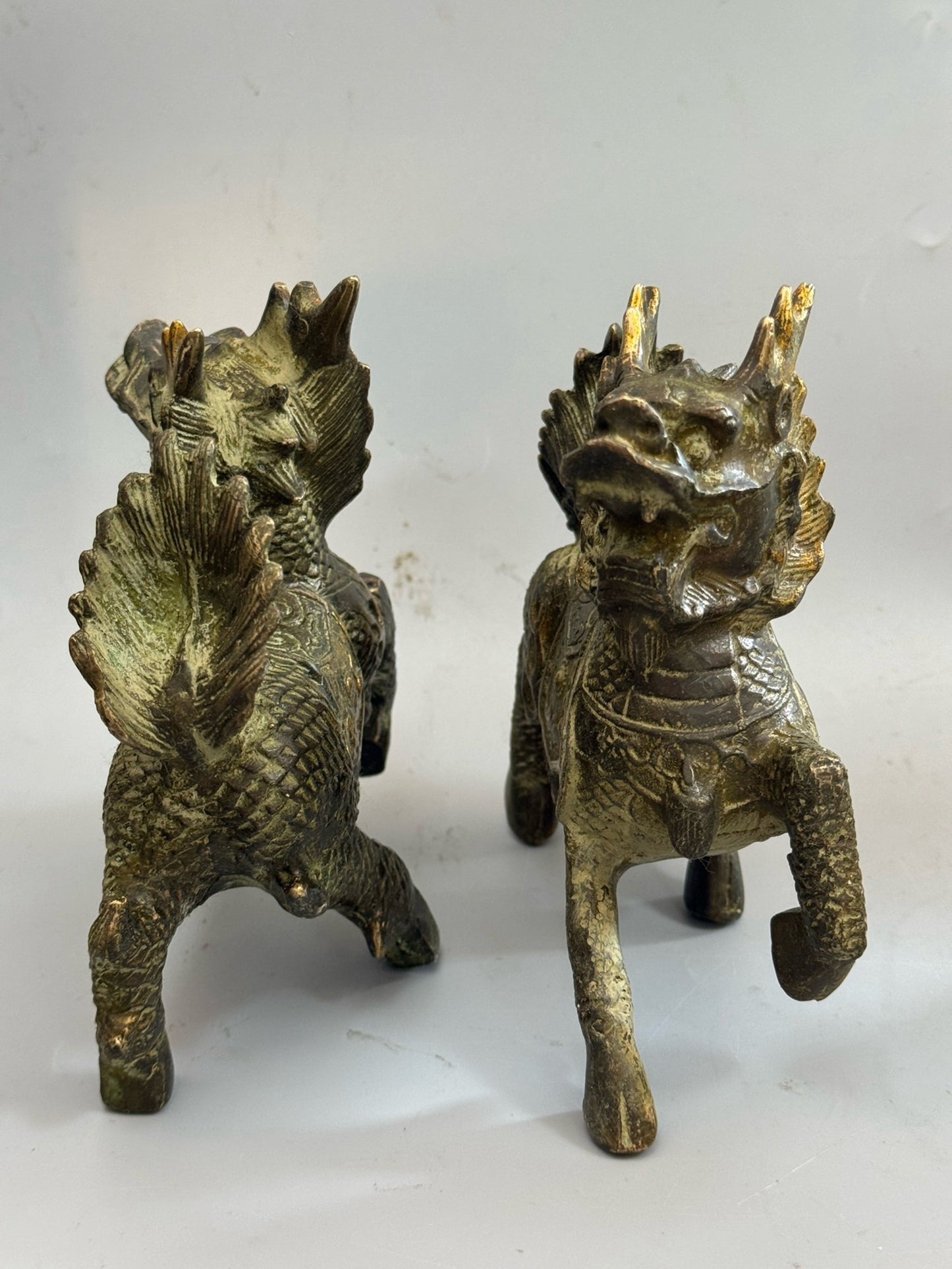 Pure copper gilded qilin