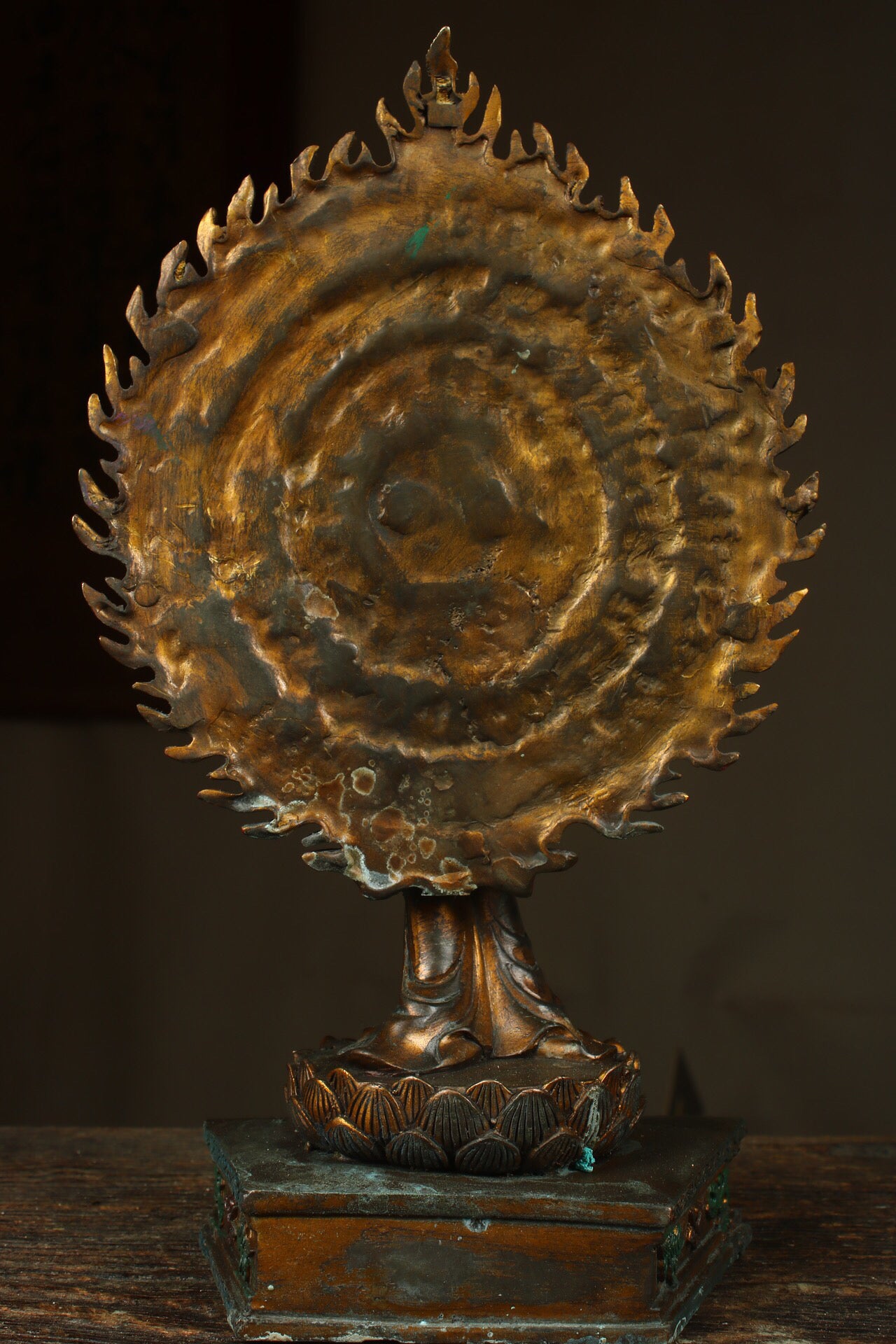 A Thousand Armed Guanyin made of pure copper antique from China