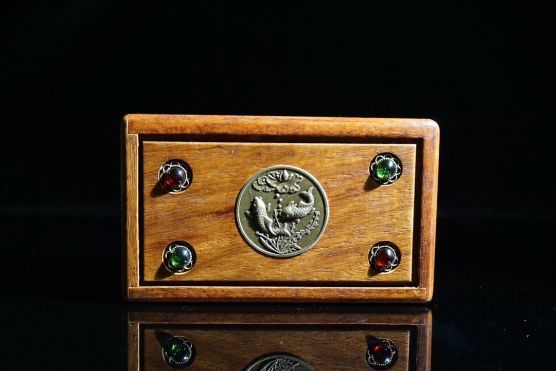 Chinese antique rosewood mechanism box