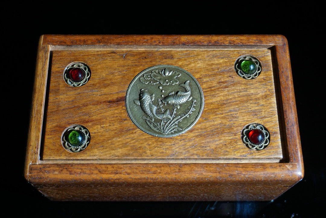 Chinese antique rosewood mechanism box