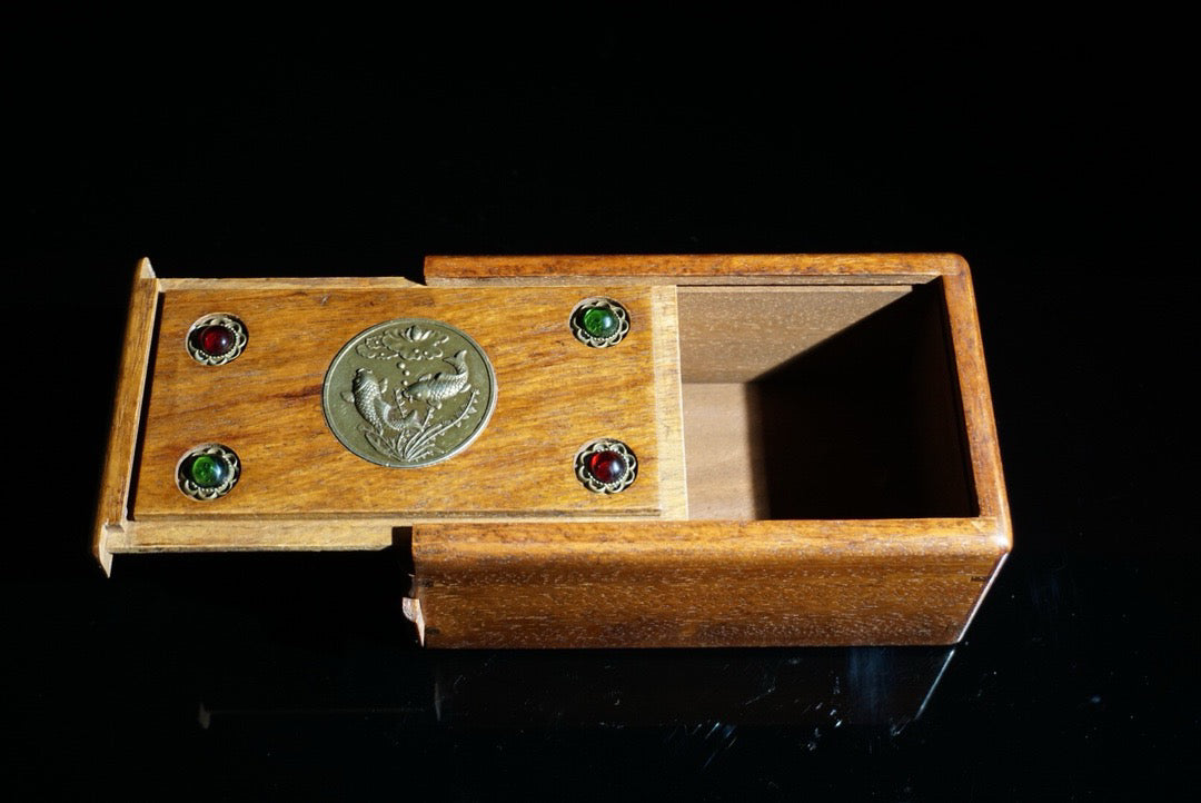 Chinese antique rosewood mechanism box