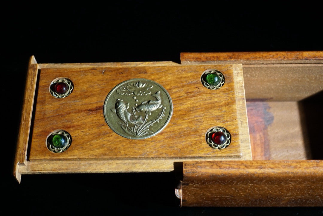 Chinese antique rosewood mechanism box