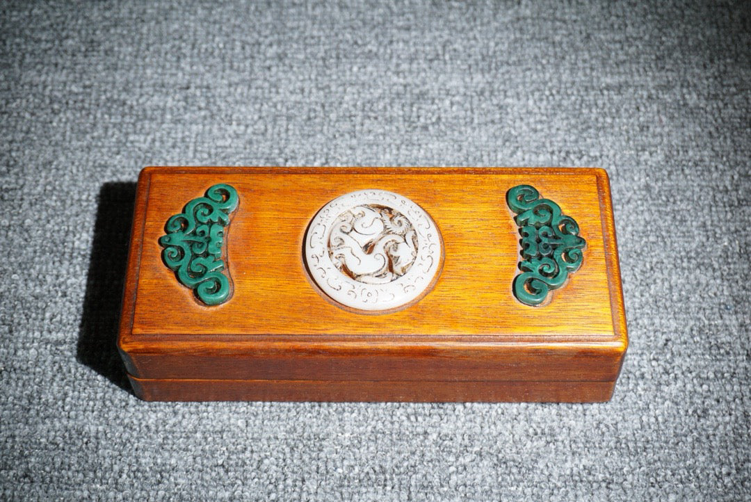 Chinese antique rosewood jewelry box