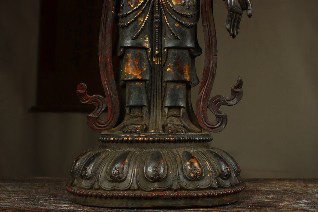 Chinese Antique Sun Moon Bodhisattva