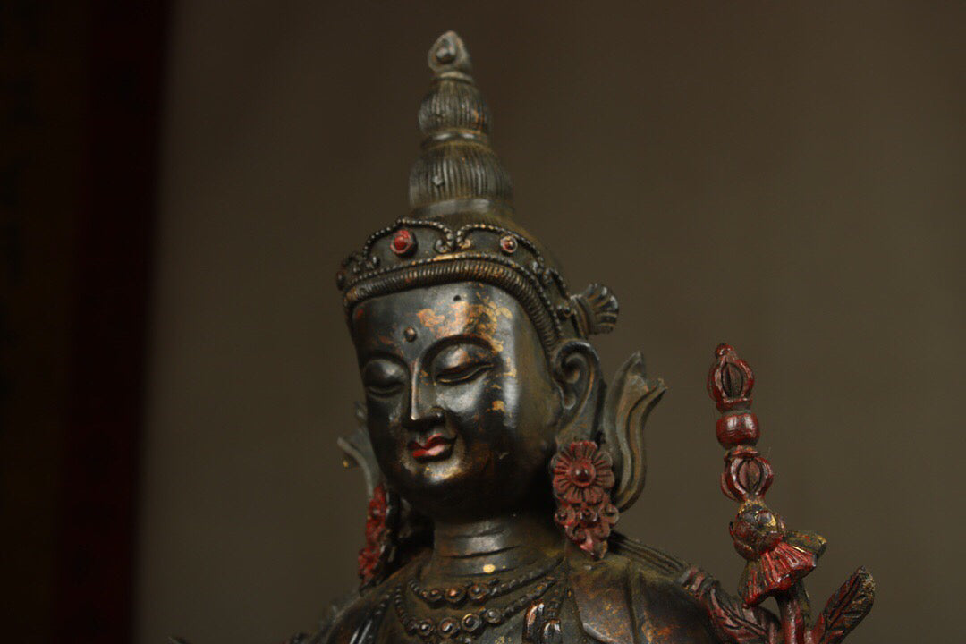 Chinese Antique Sun Moon Bodhisattva