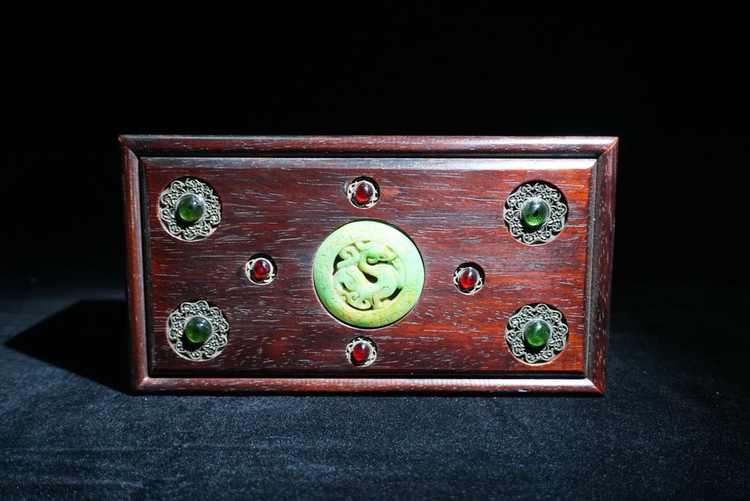 Chinese antique rosewood sliding box
