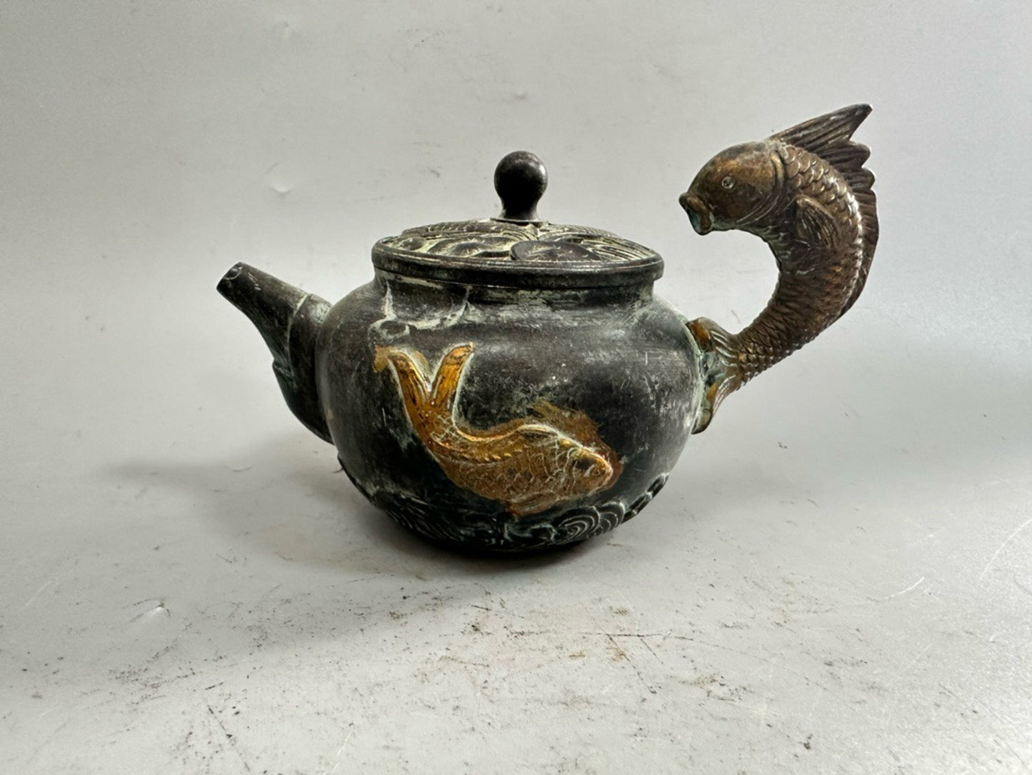Pure copper gold-plated teapot
