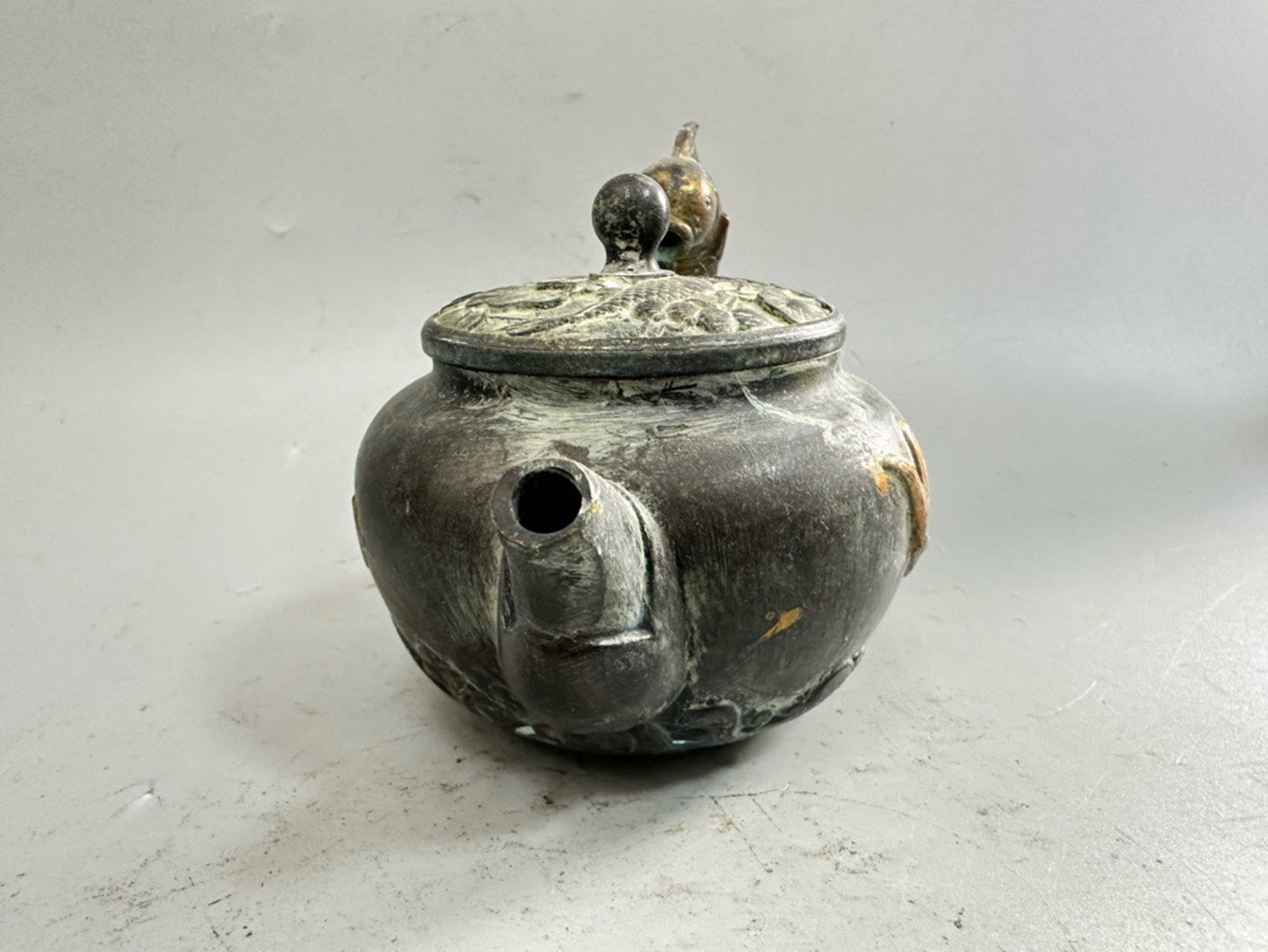 Pure copper gold-plated teapot