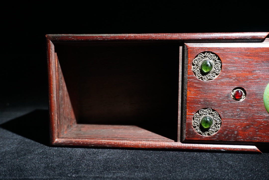 Chinese antique rosewood sliding box