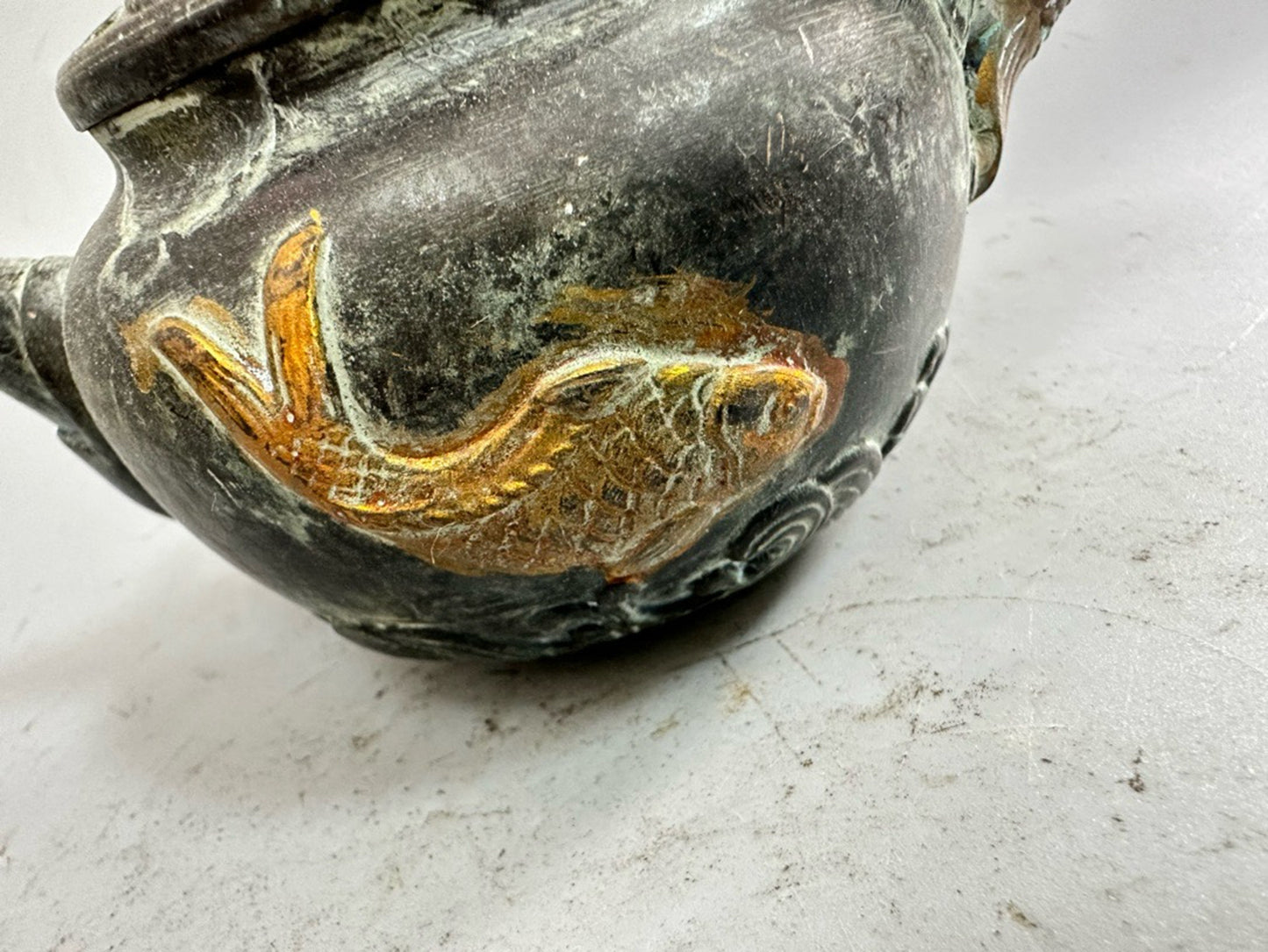 Pure copper gold-plated teapot