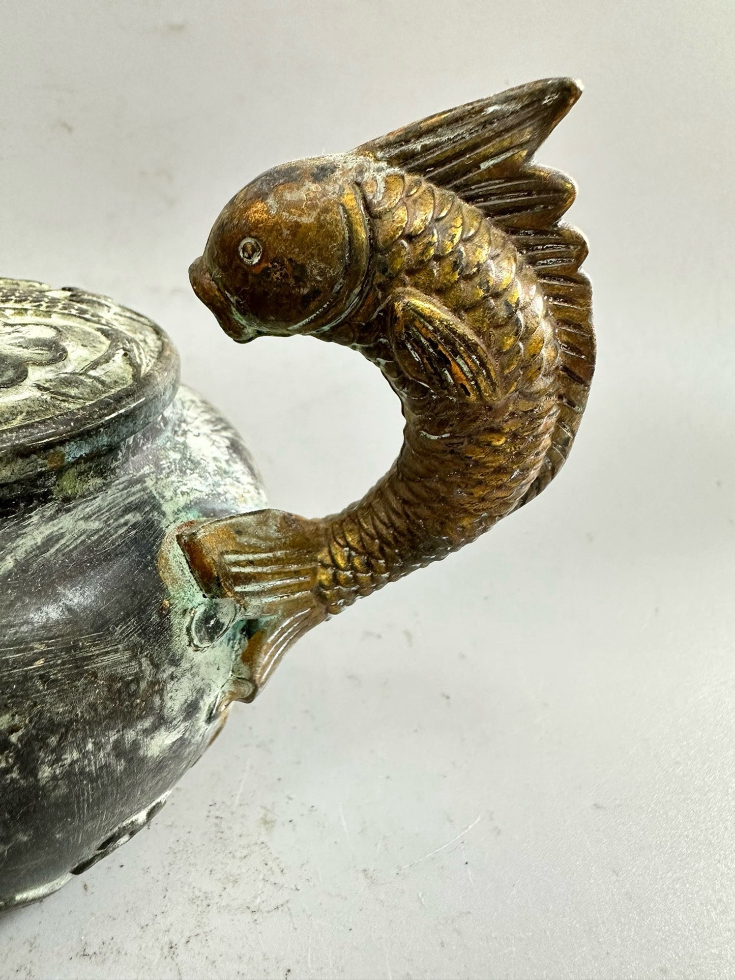 Pure copper gold-plated teapot