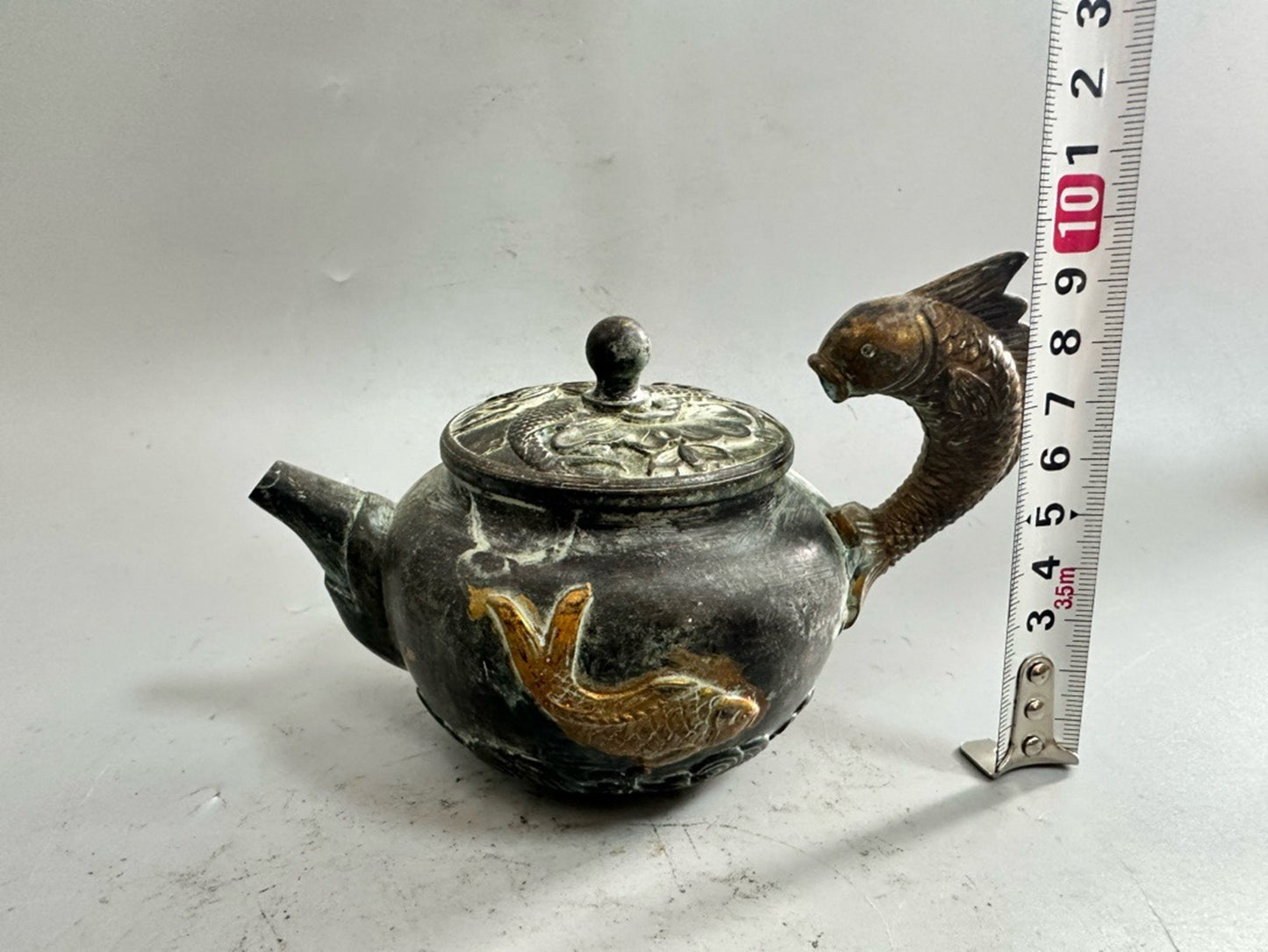 Pure copper gold-plated teapot