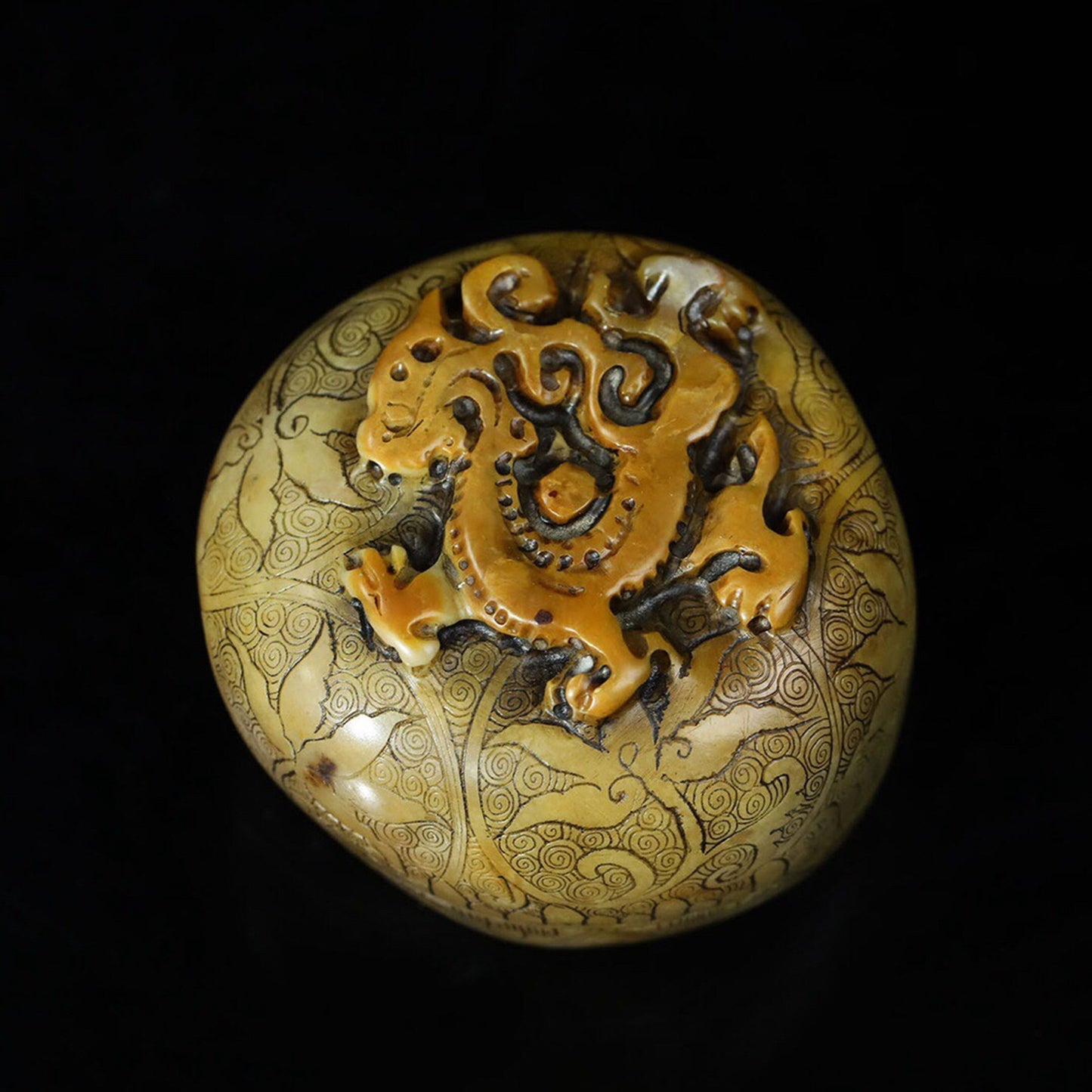 A set of seals for the four divine beasts of the Chinese antique Shoushan Stone