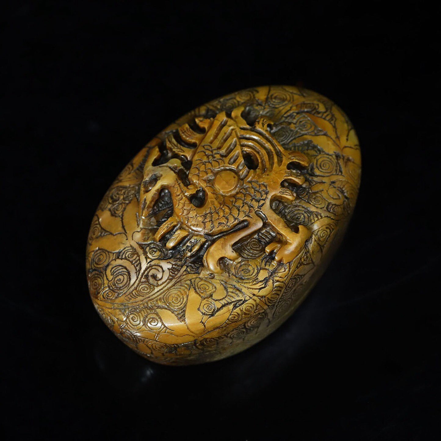 A set of seals for the four divine beasts of the Chinese antique Shoushan Stone