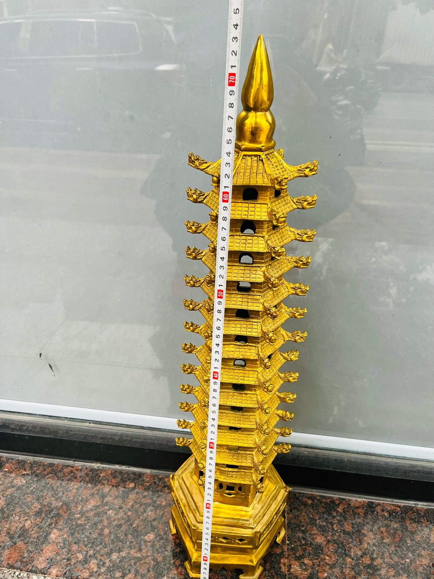 Pure copper dragon head Wenchang Tower