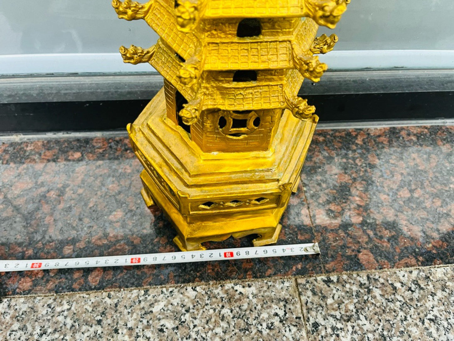 Pure copper dragon head Wenchang Tower