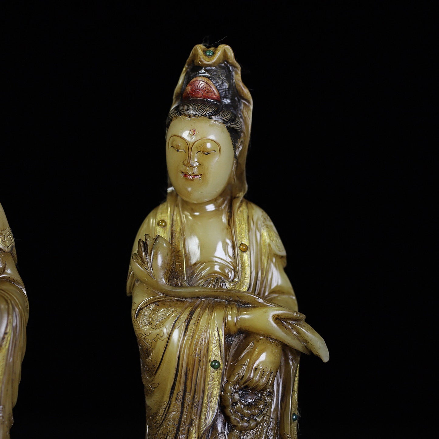 A set of seals for the Western Three Holy Buddha statues of the Chinese antique Shoushan Stone