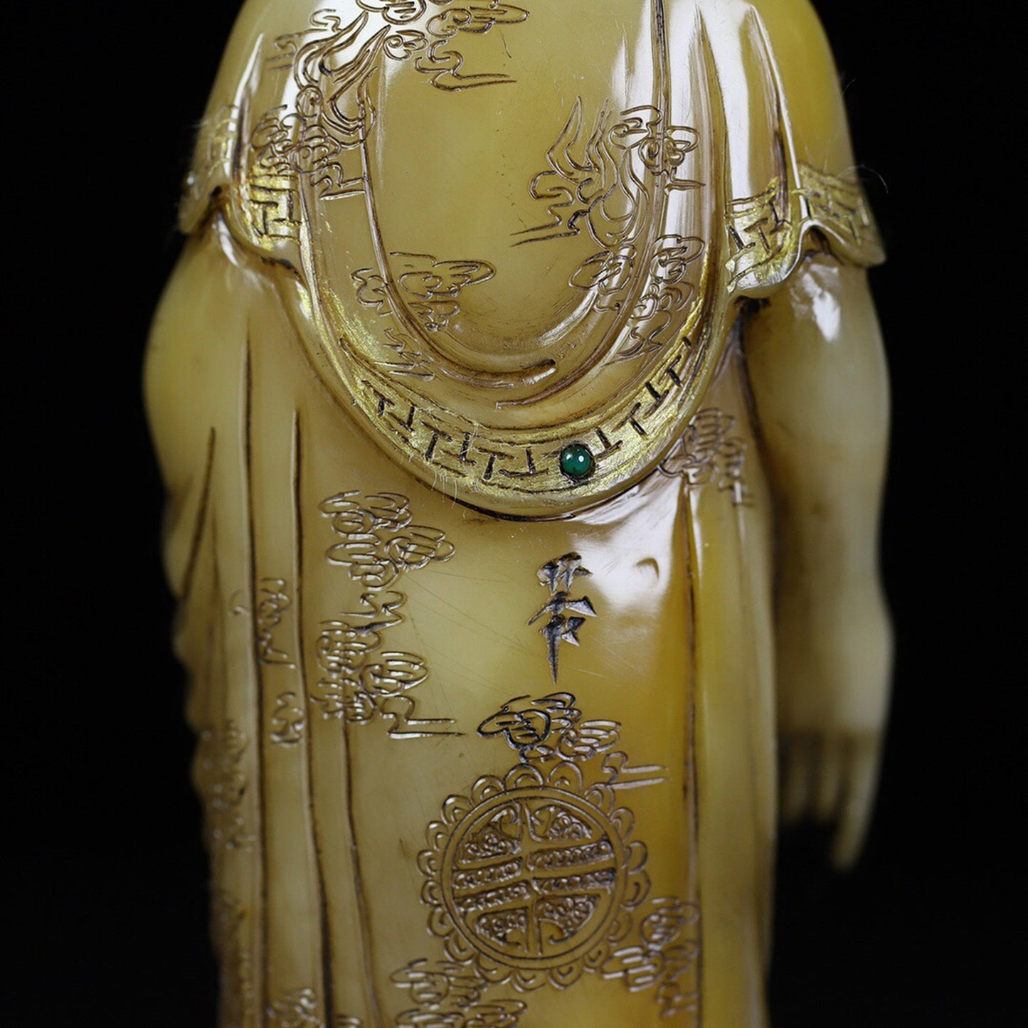 A set of seals for the Western Three Holy Buddha statues of the Chinese antique Shoushan Stone