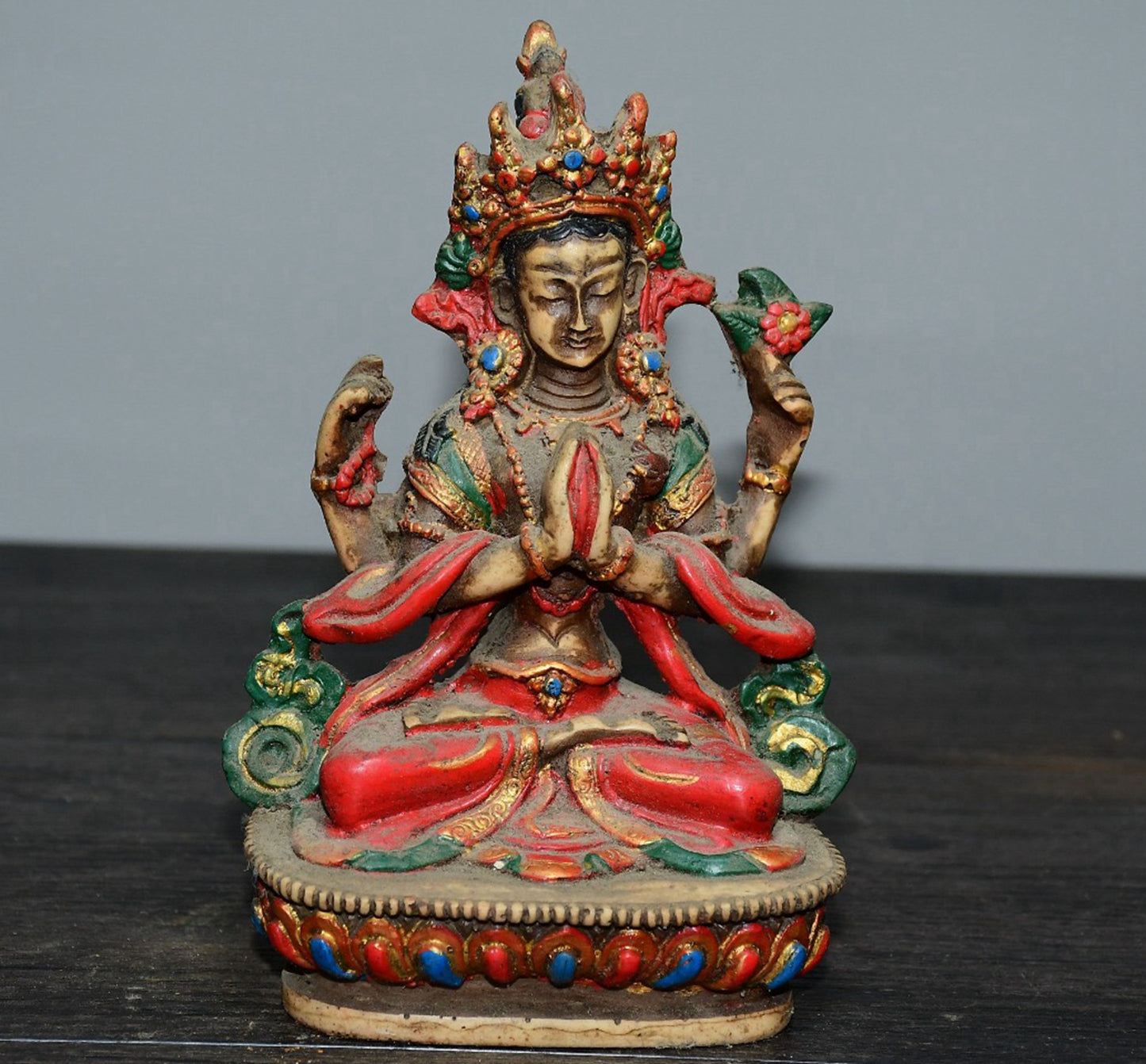 Handmade painted four wall Guanyin ornaments