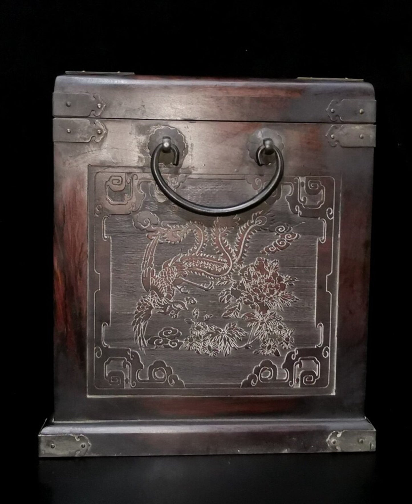 Chinese Antique Phoenix Flying Jewelry Box