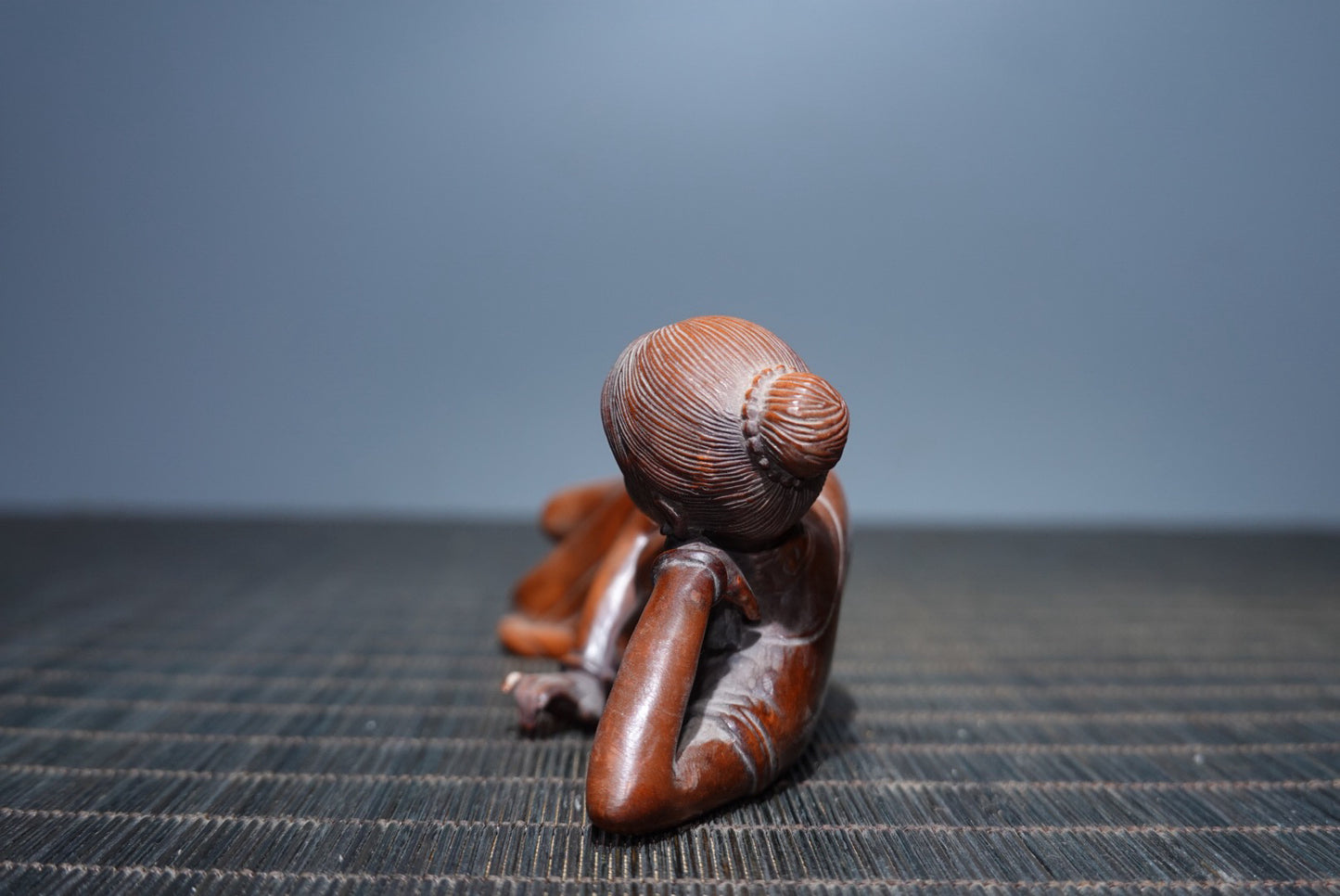 Huangyangmu finely carved girl statue
