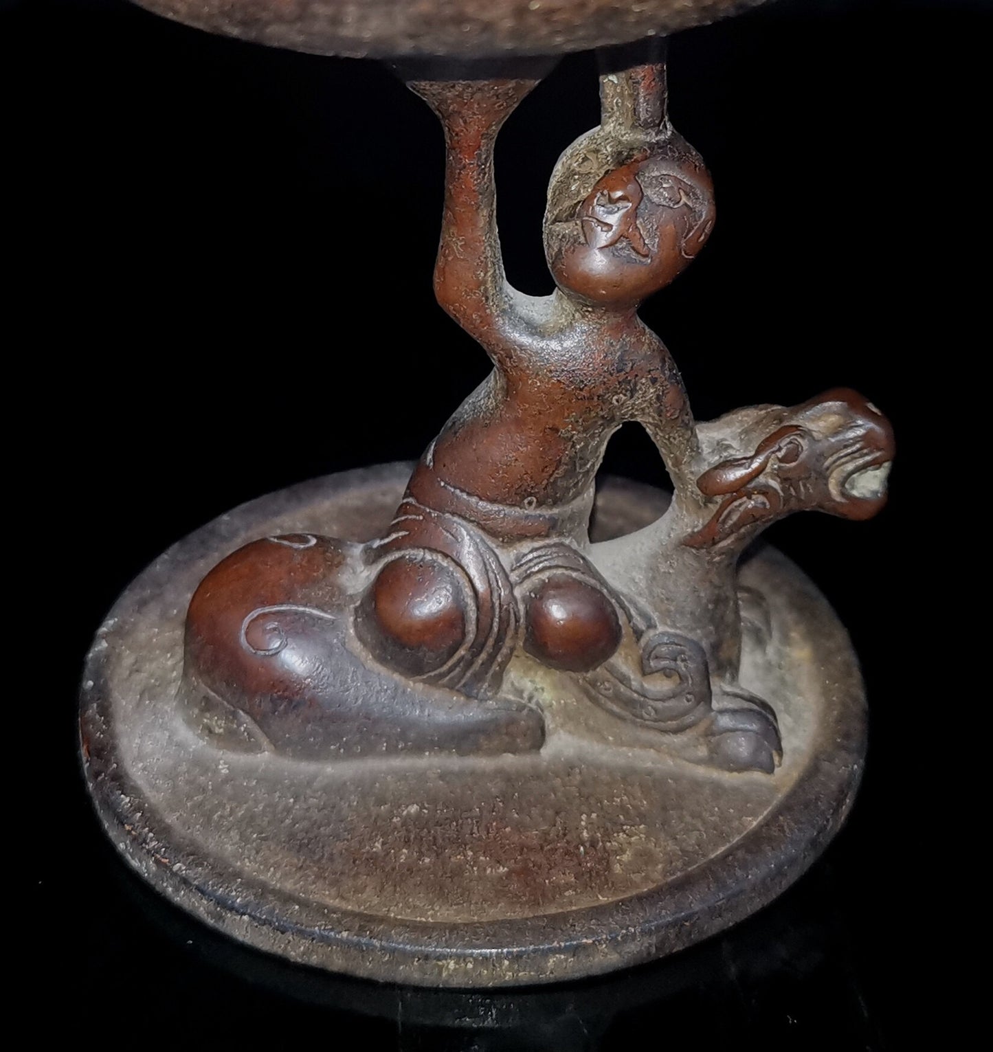 Chinese antique pure copper incense burner