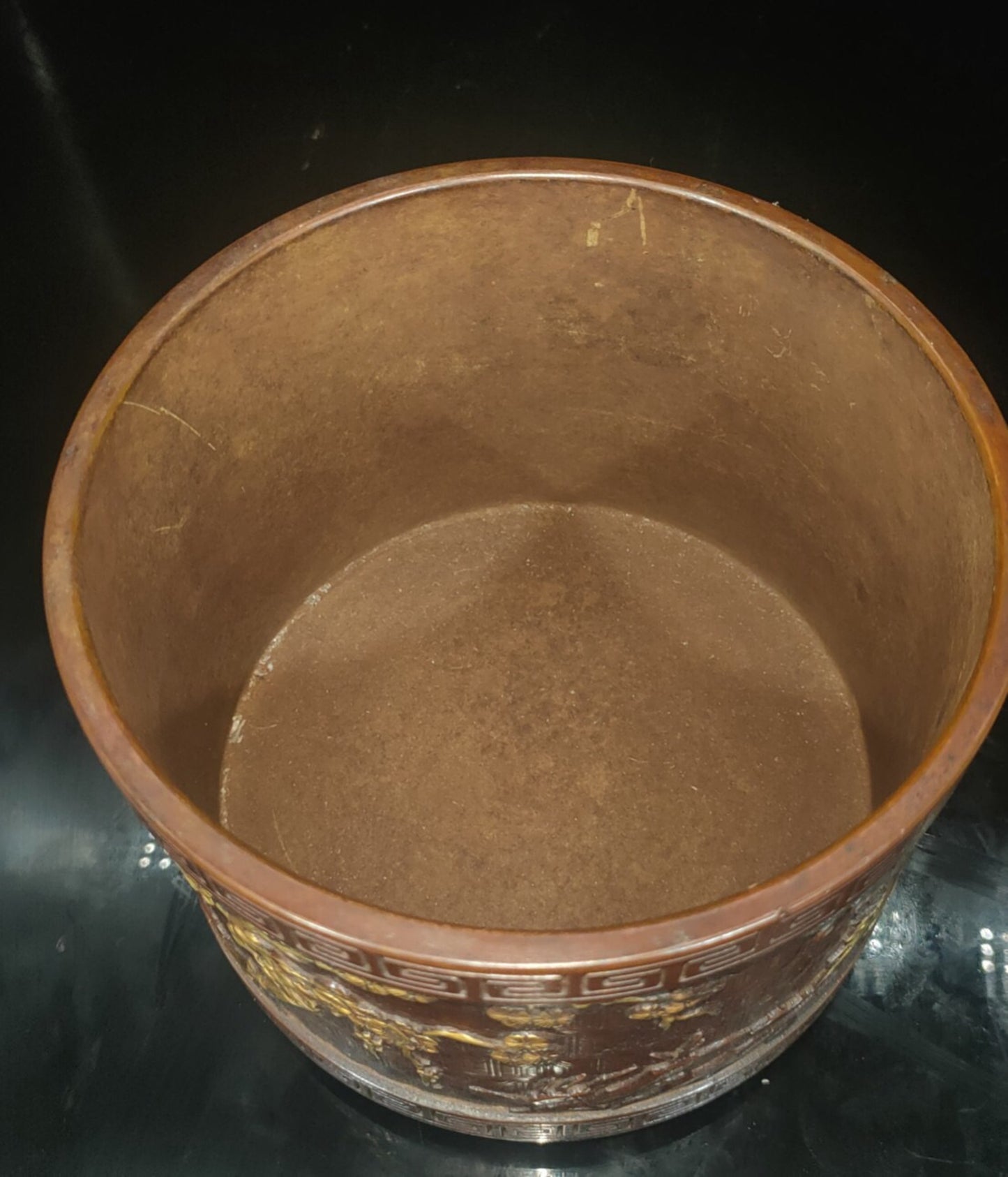 Chinese antique pure copper incense burner